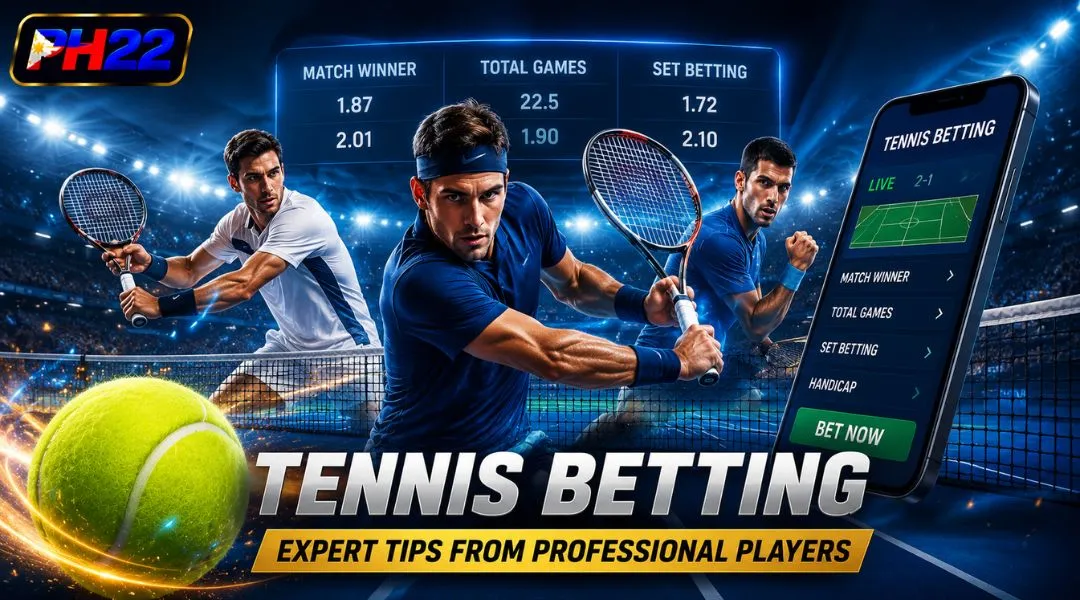 Tennis betting at PH22 – Expert tips from professional players