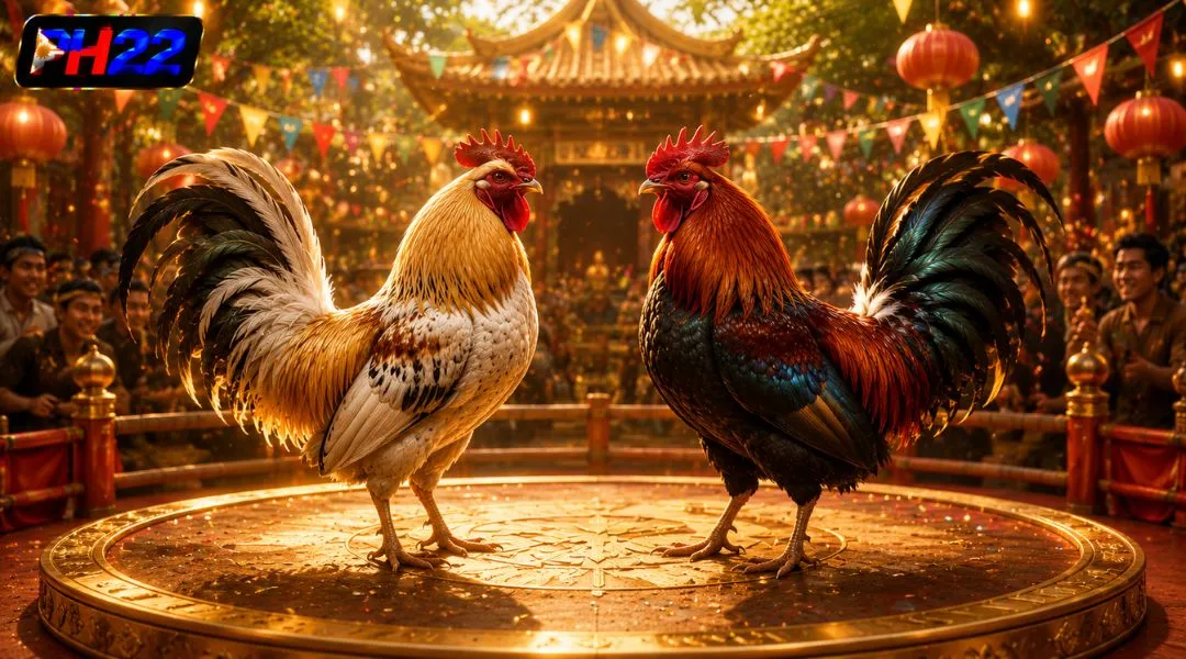Professional Cockfighting with knife spurs system at PH22