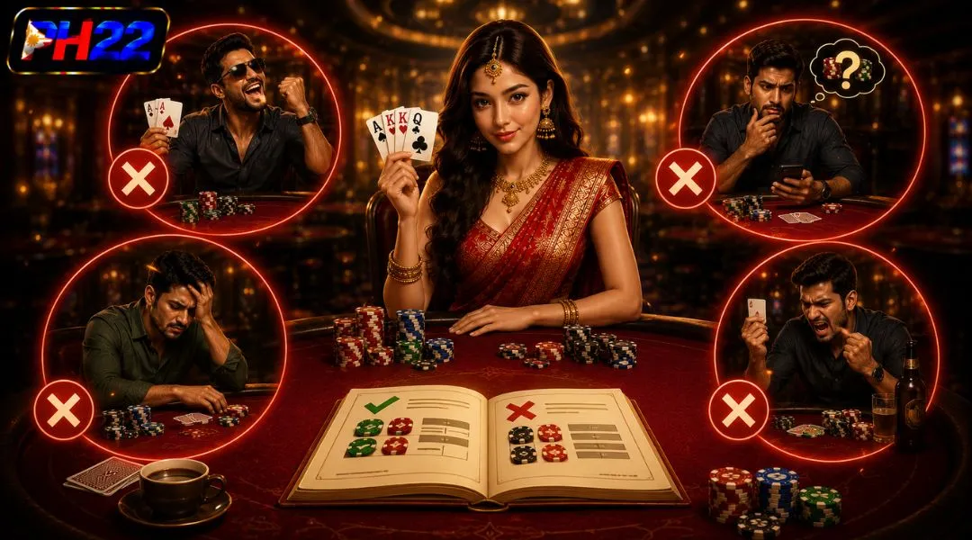 Remember to avoid these mistakes when playing Teen Patti PH22